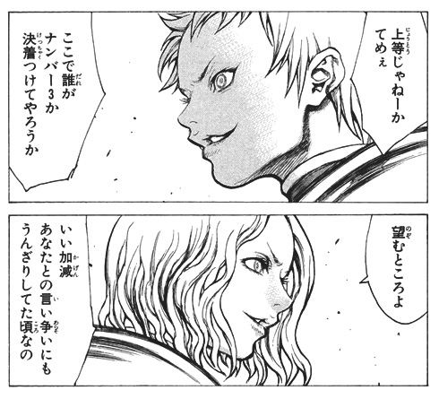 『クレイモア』作中の引用画像