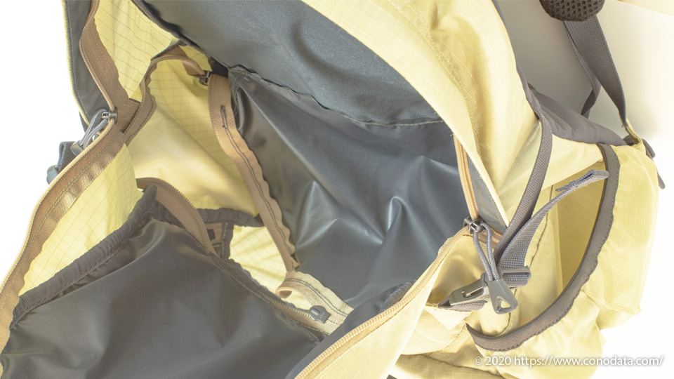 「karrimor(カリマー)」sector(セクター)25の大きくつかえるメインコンパートメント