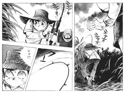 『釣りキチ三平』作中の引用画像